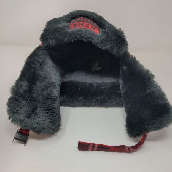 American Outdoors Men's Trapper Hat Red Plaid One Size Ear Flaps - Picture 8 of 11